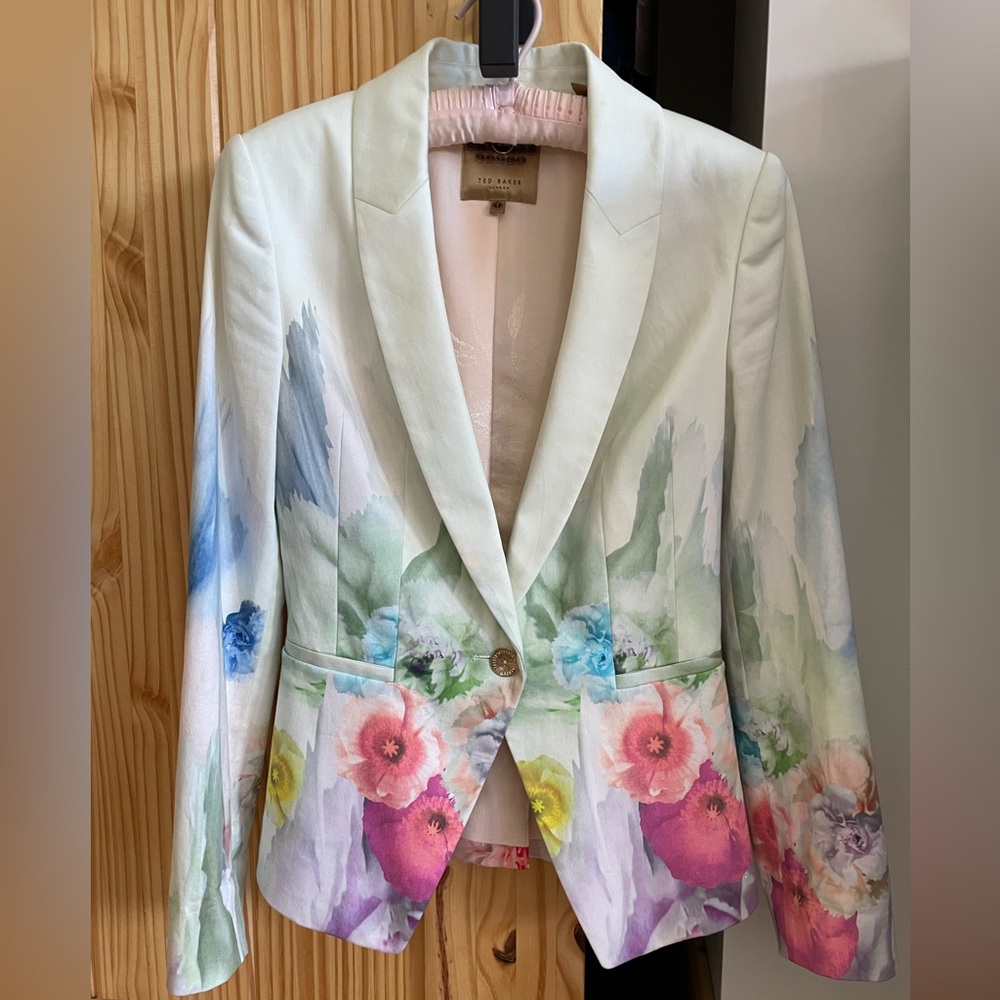 Ted Baker London Beneva Sugar sweet lined Multicolor Floral Blazer